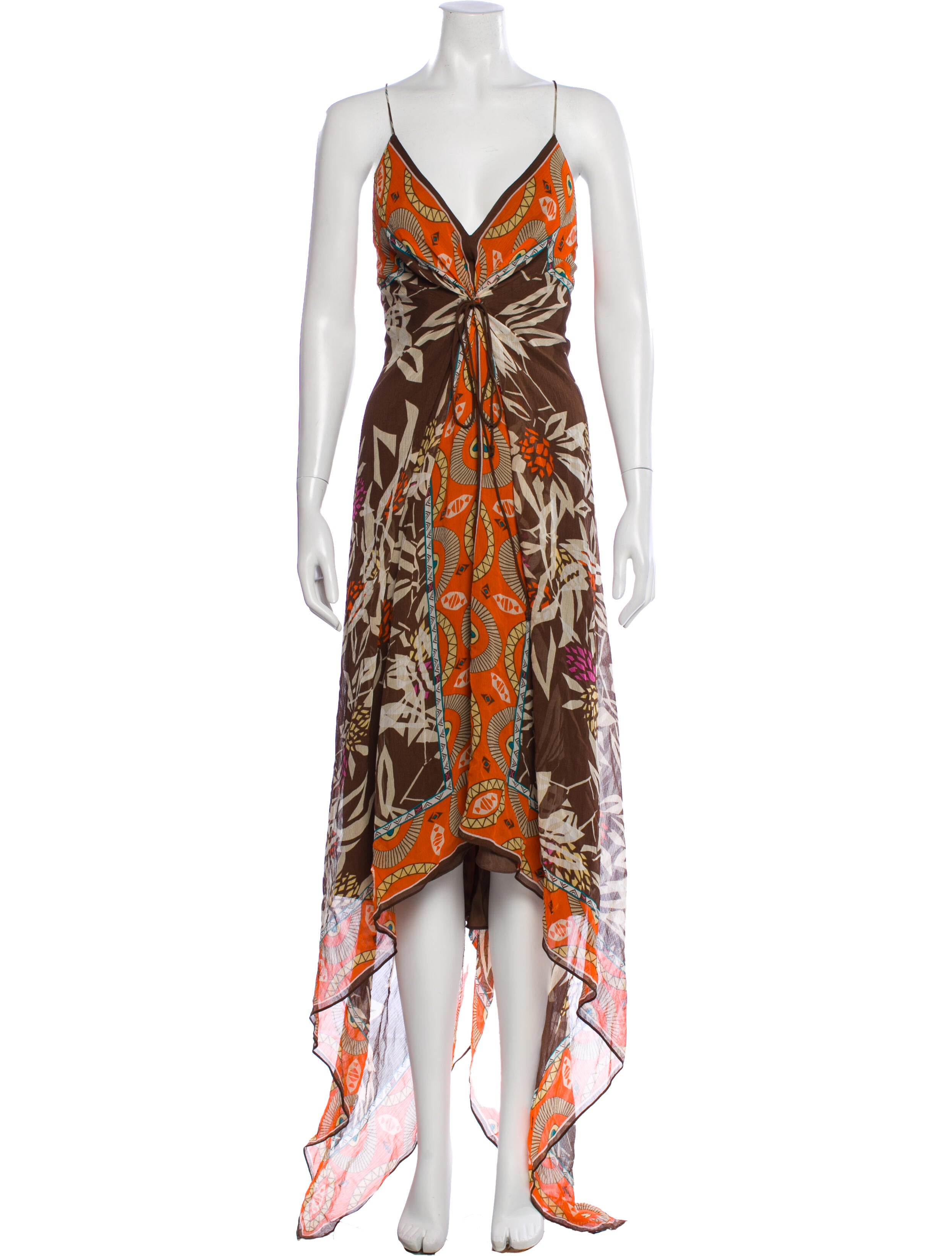 Nicole Miller Silk Long Dress