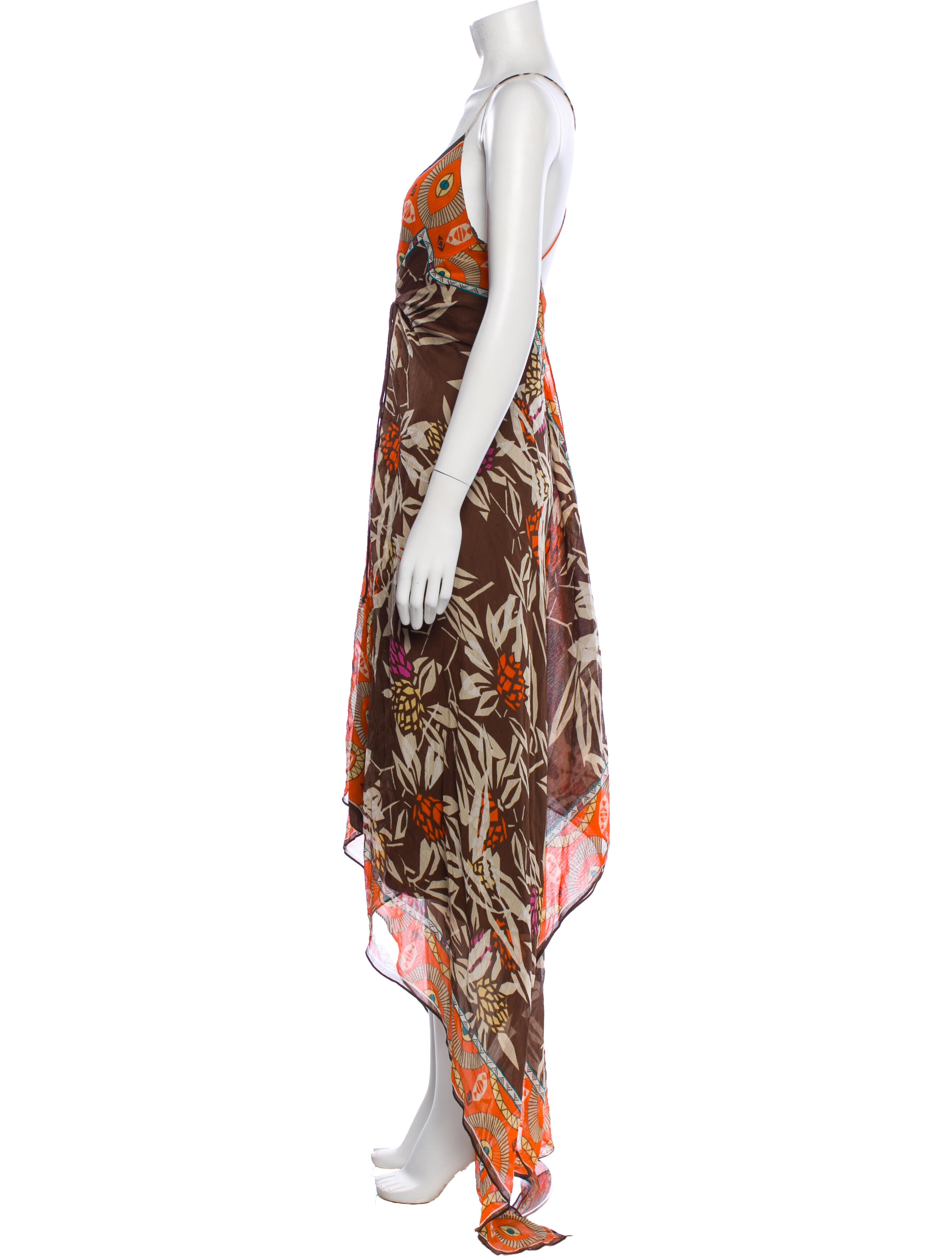 Nicole Miller Silk Long Dress