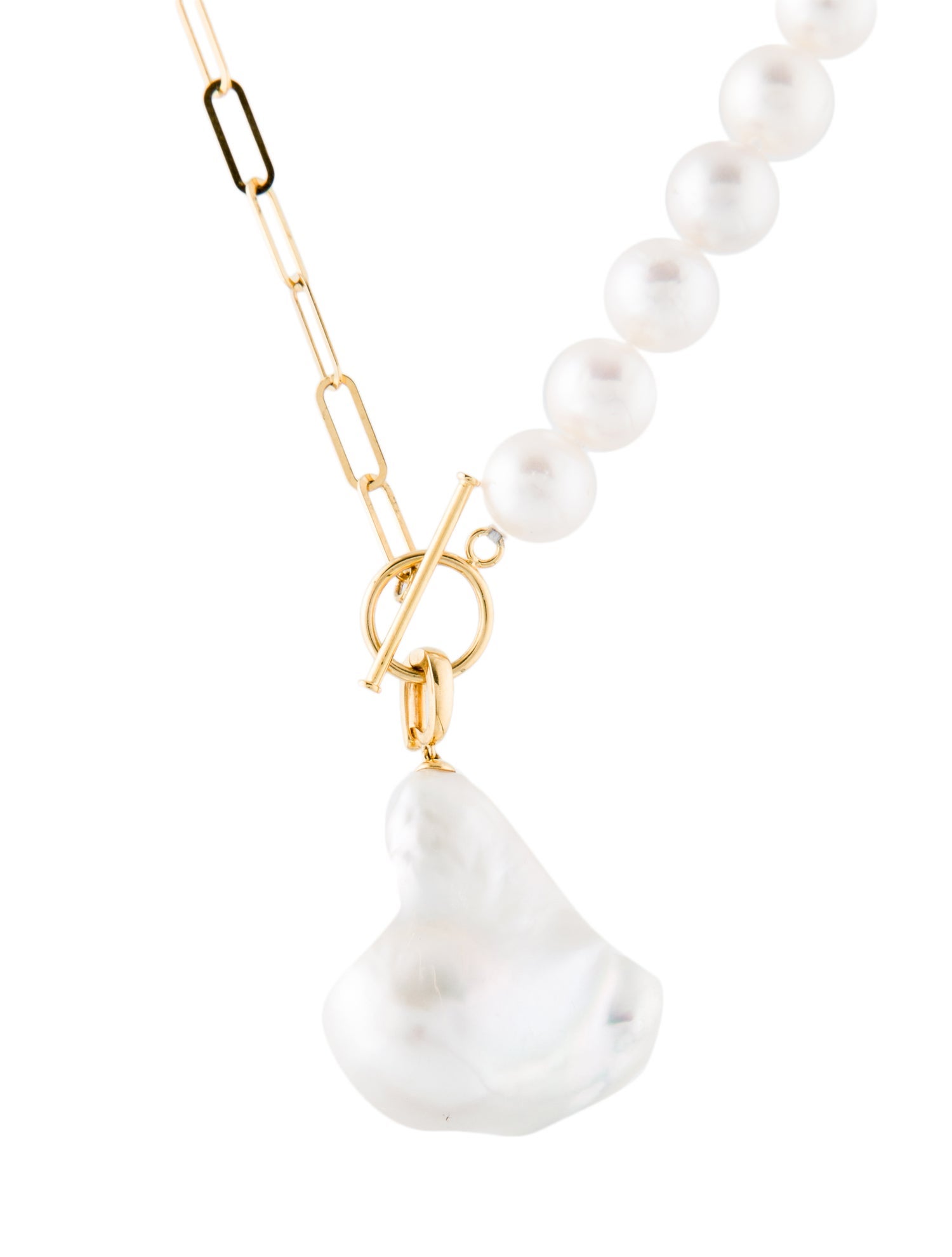 Nina Zhou 18K Pearl Enhancer Pendant Necklace