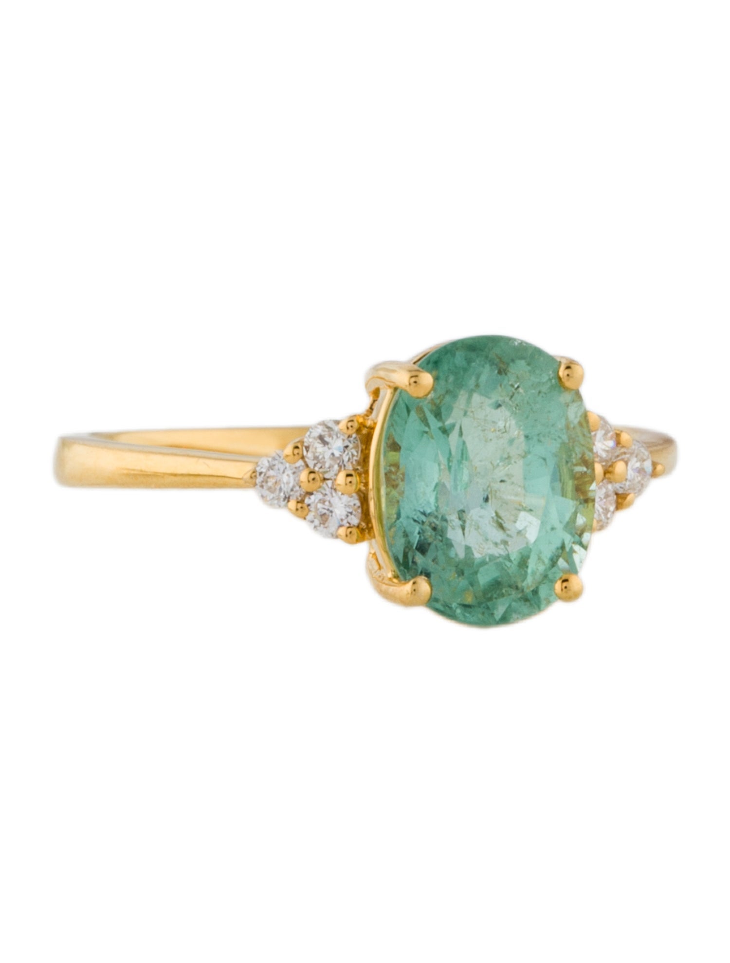 Nina Zhou 14K Tourmaline & Diamond Cocktail Ring