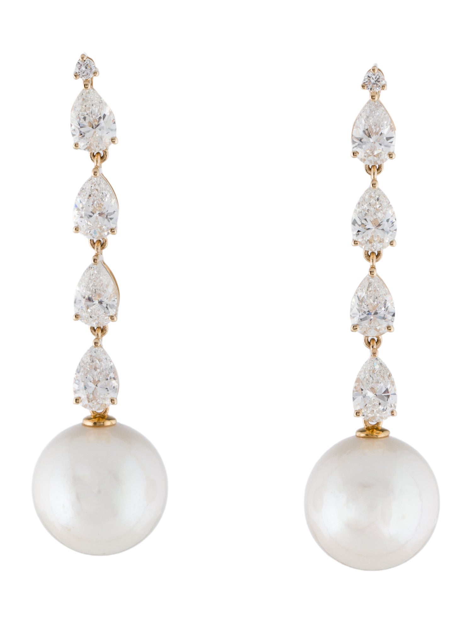 Nina Zhou 14K 2.90ctw Lab-Grown Diamond Drop Earrings