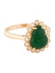 Nina Zhou 14K Jadeite & Diamond Cocktail Ring