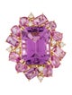 Nina Zhou 18k 22.00ct Kunzite, Pink Sapphire & Diamond Thea Cocktail Ring