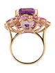 Nina Zhou 18k 22.00ct Kunzite, Pink Sapphire & Diamond Thea Cocktail Ring