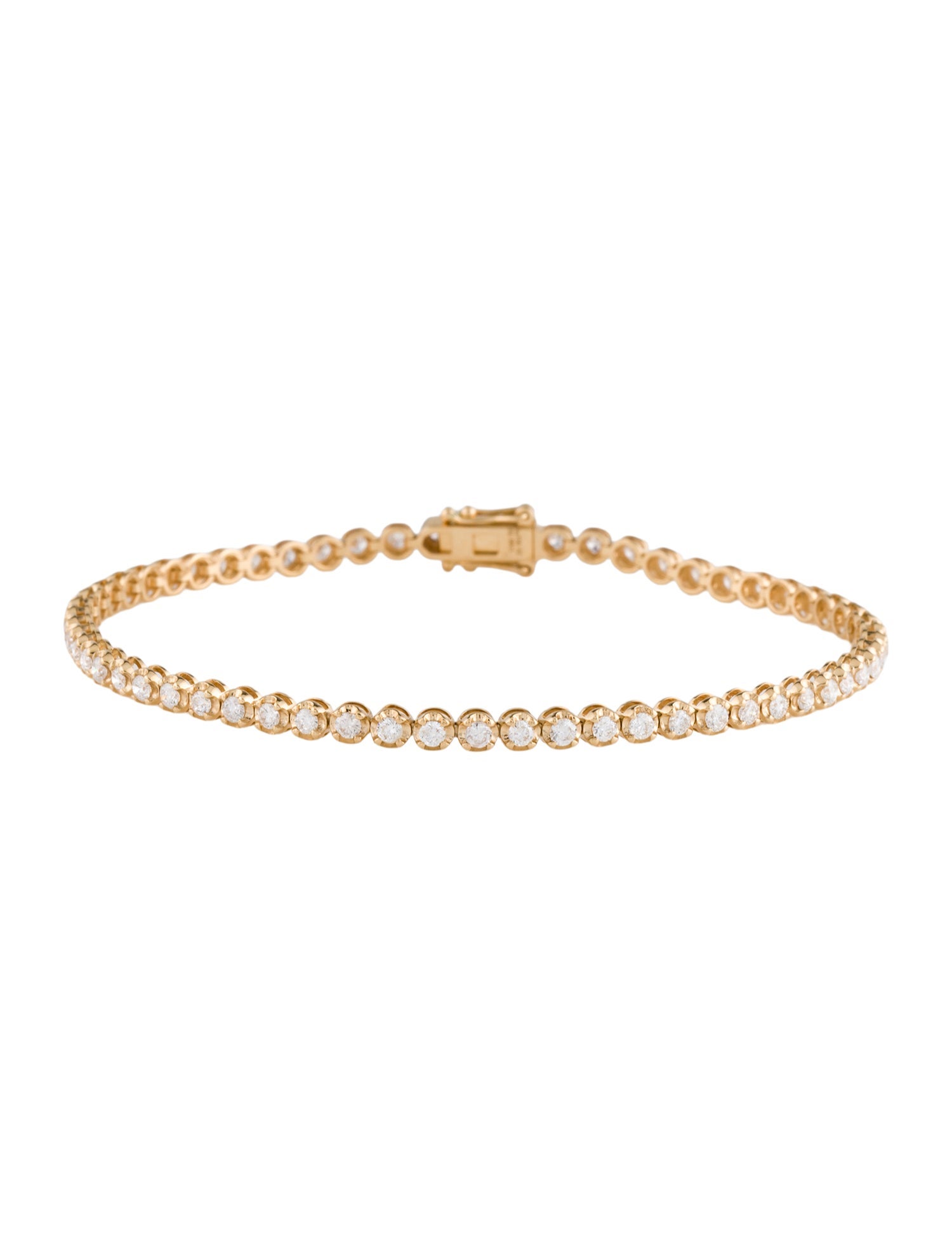 Nina Zhou 18K 1.32ctw Diamond Tennis Bracelet