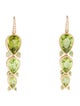 Nina Zhou Lily of the Valley Peridot Tsavorite Diamond Drop Earrings
