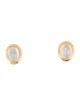 Nina Zhou 14K Moonstone Stud Earrings