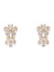 Nina Zhou 14K 5.08ctw Lab-Grown Diamond Blossom Drop Earrings