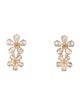 Nina Zhou 14K 5.08ctw Lab-Grown Diamond Blossom Drop Earrings