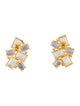 Nina Zhou 14K 5.32ctw Aquamarine, Sapphire, & Diamond Drop Earrings