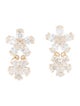 Nina Zhou 14K 3.20ctw Lab-Grown Diamond Double Blossom Earrings