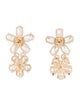 Nina Zhou 14K 3.20ctw Lab-Grown Diamond Double Blossom Earrings