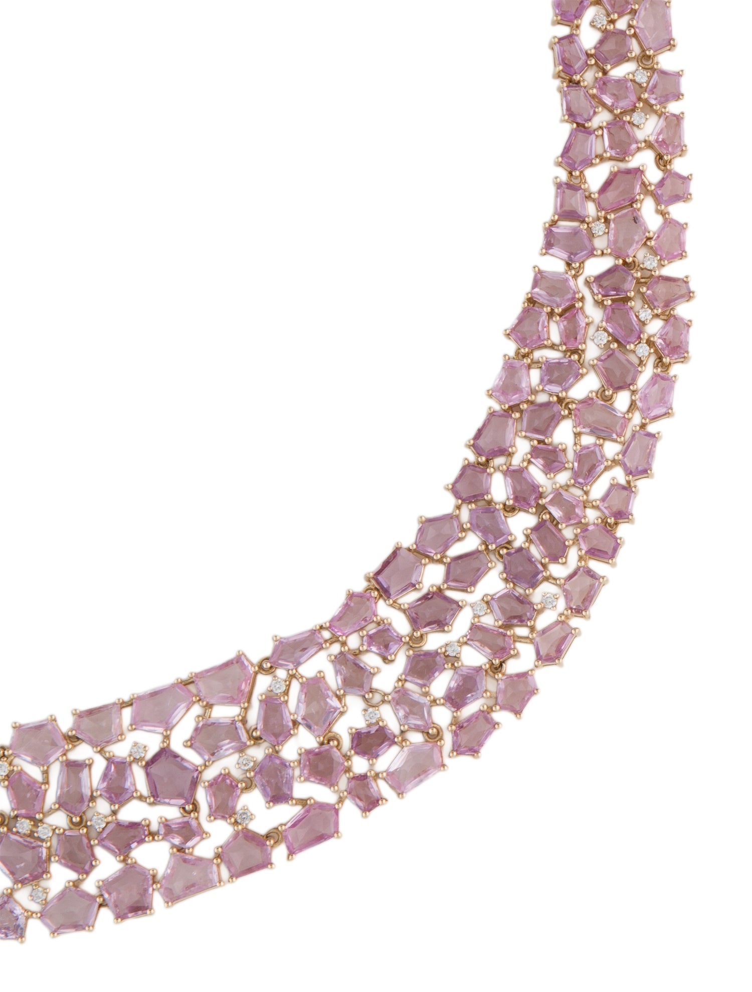 Nina Zhou 14K Sapphire & Diamond Collar Necklace