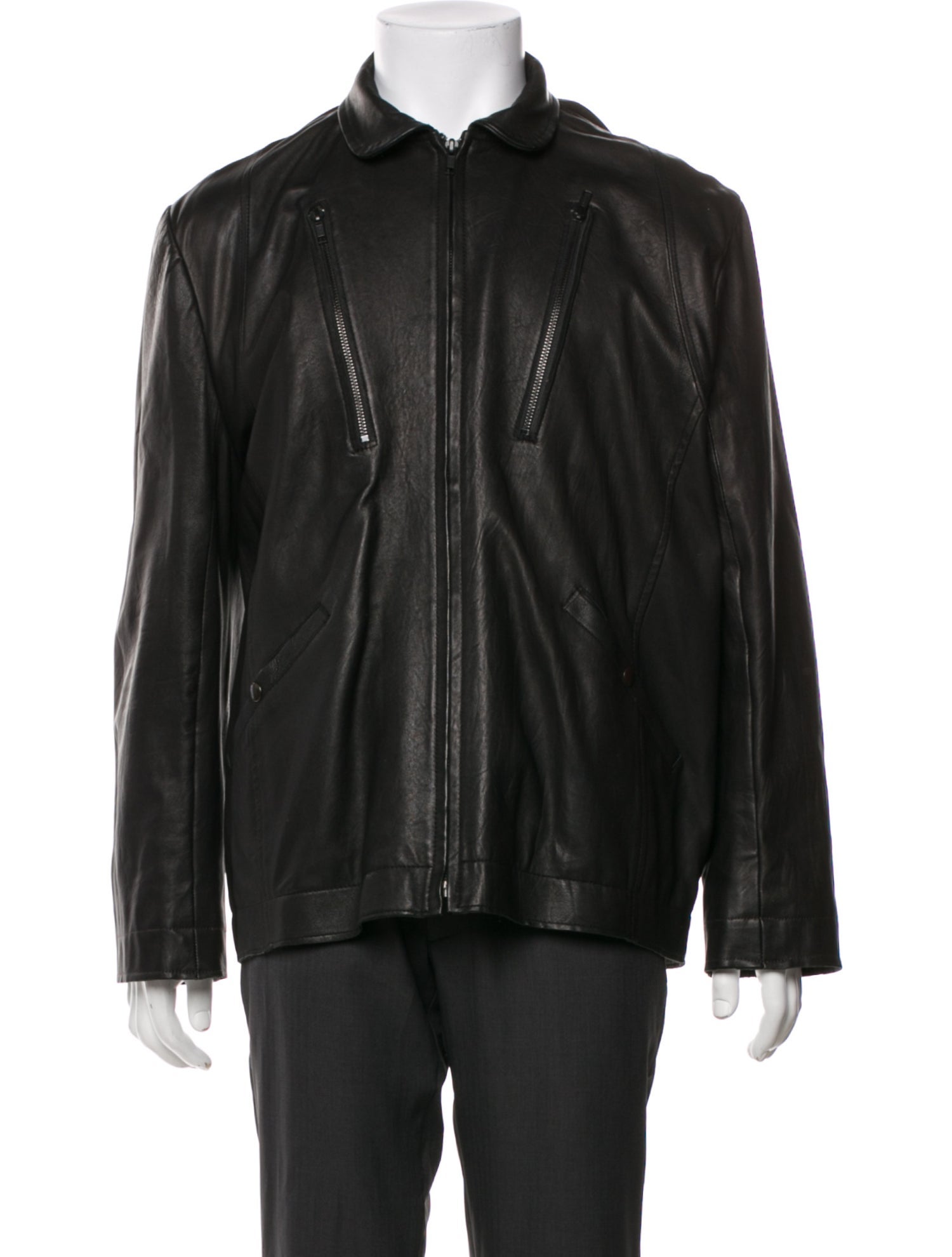 Nice Collective Lamb Leather Windbreaker