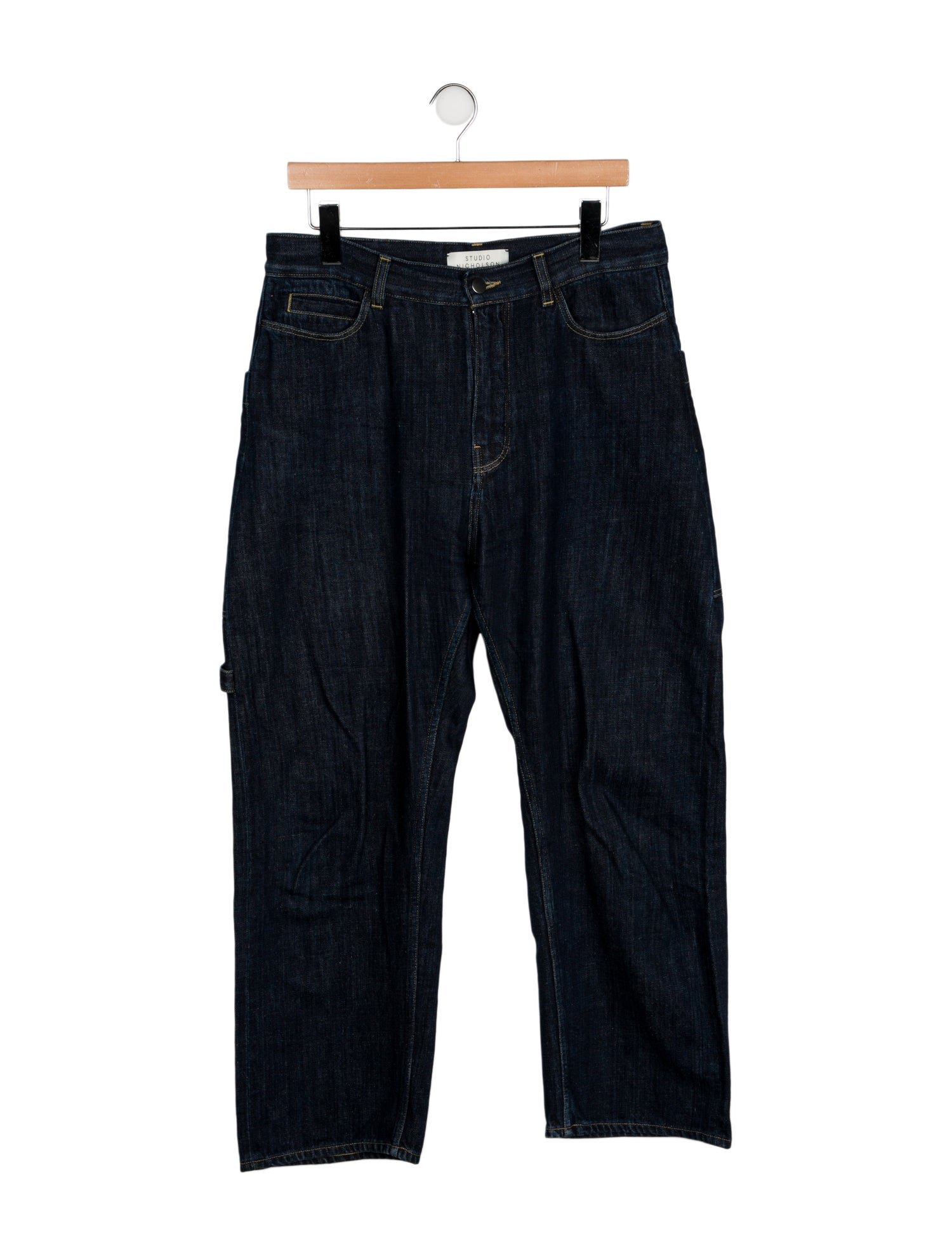 Studio Nicholson High-Rise Wide Leg Jeans