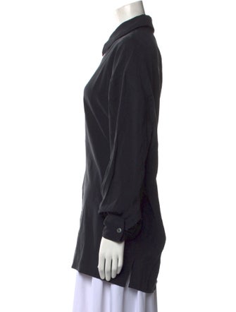 Studio Nicholson Wool Long Sleeve Button-Up Top