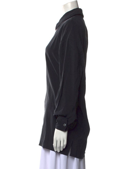 Studio Nicholson Wool Long Sleeve Button-Up Top