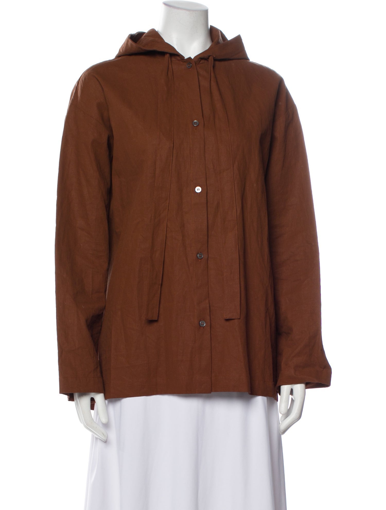 Studio Nicholson Linen Mock Neck Sweatshirt