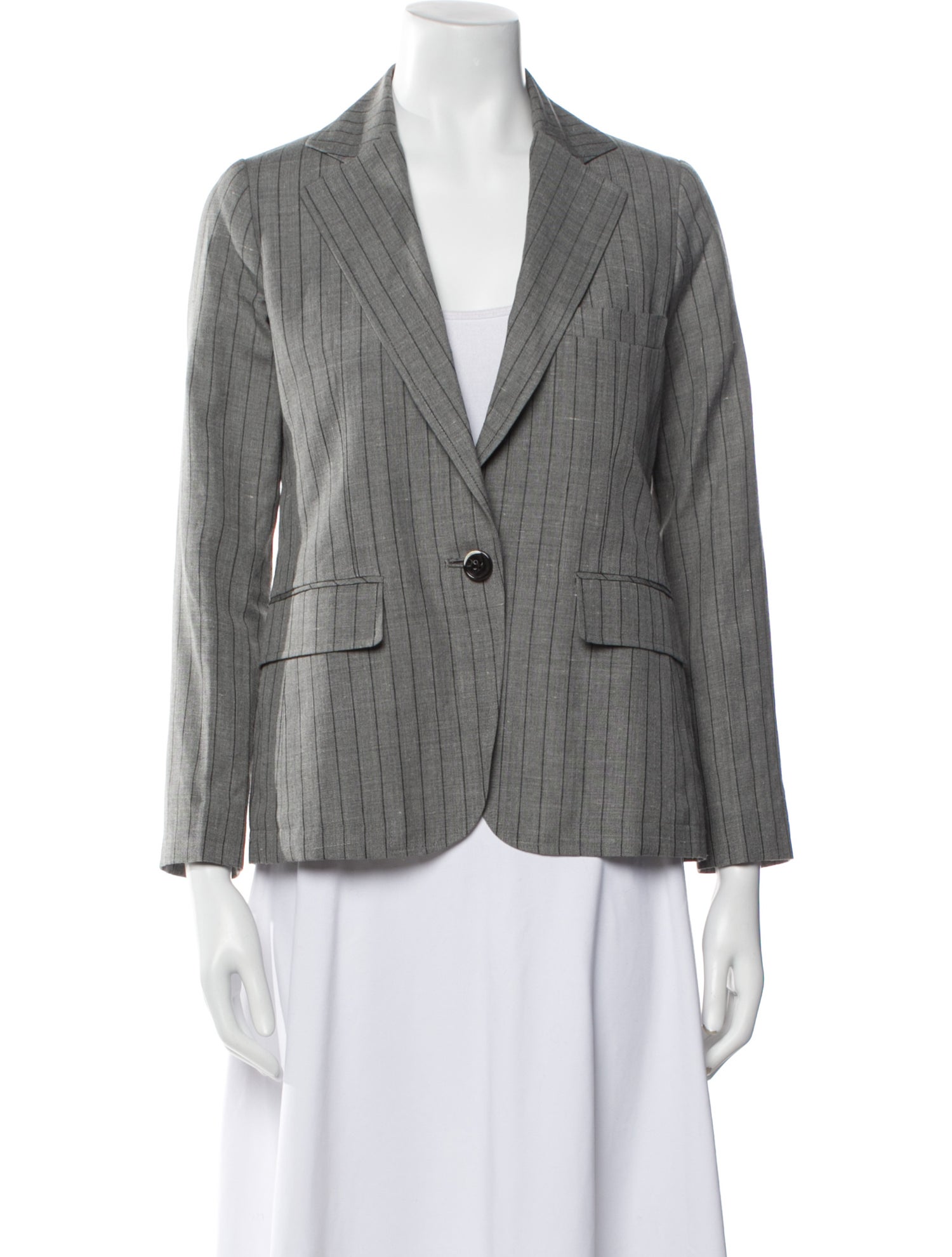 Studio Nicholson Linen Striped Blazer