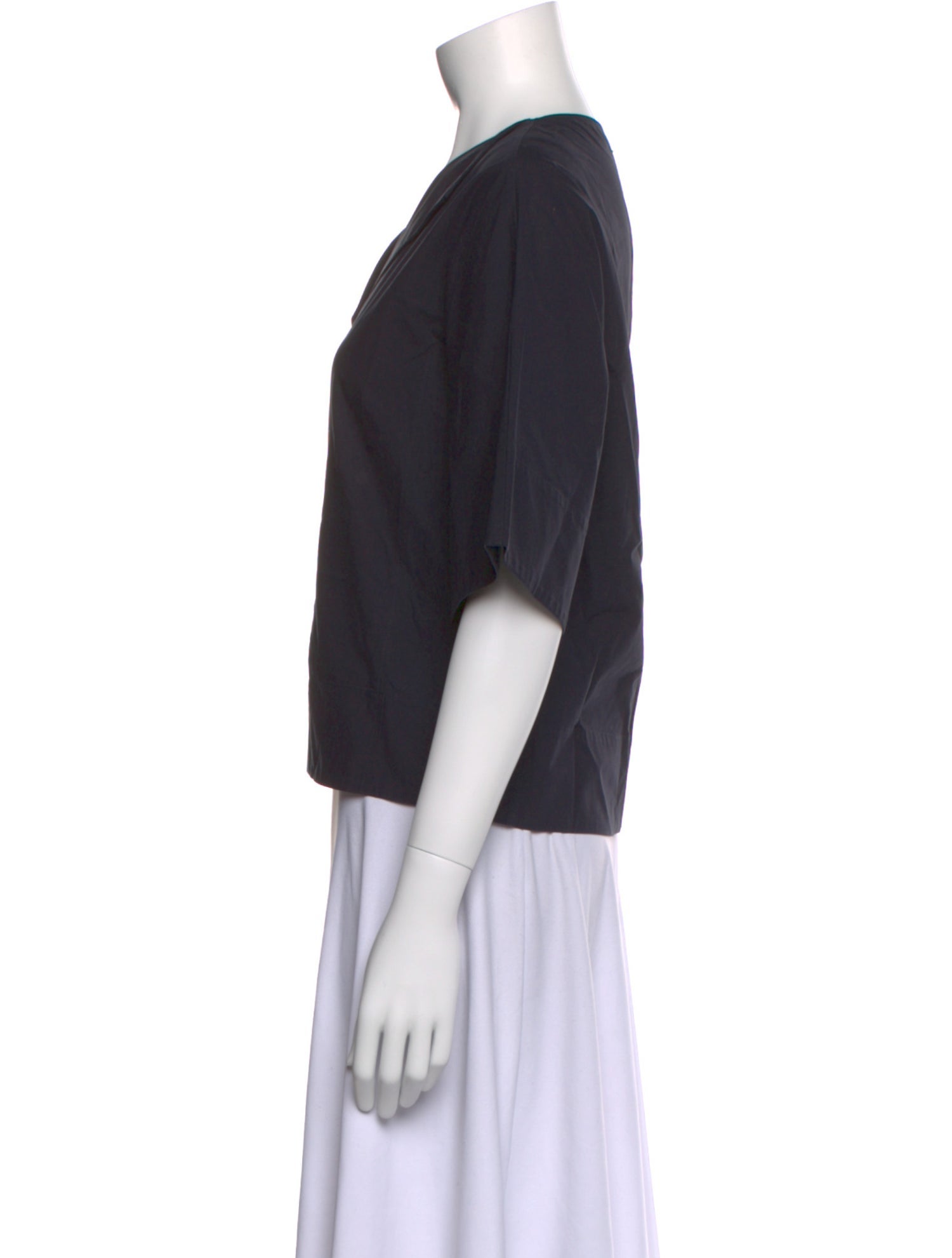 Studio Nicholson Three-Quarter Sleeve Crop Top