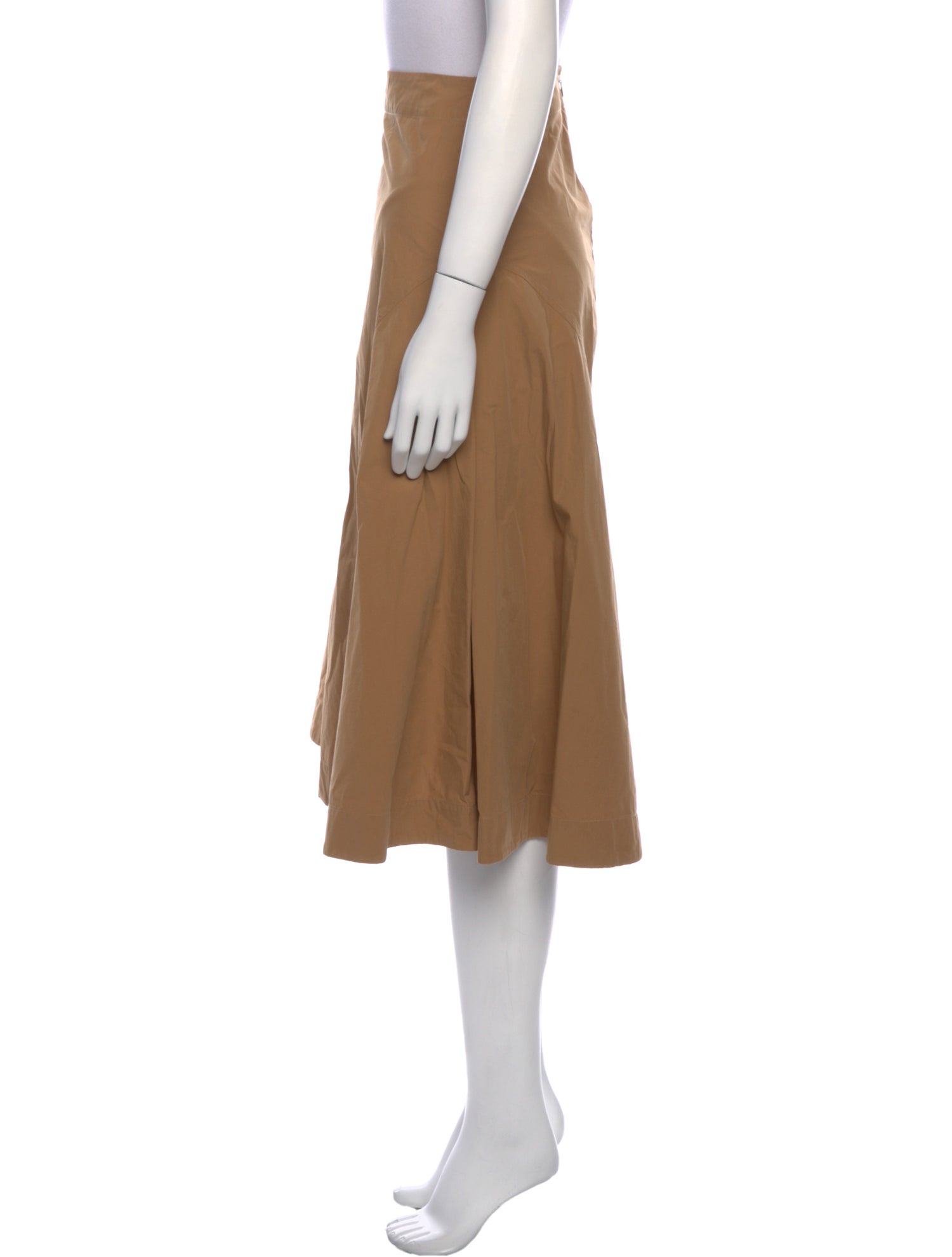 Studio Nicholson Pleated Accents Midi Length Skirt