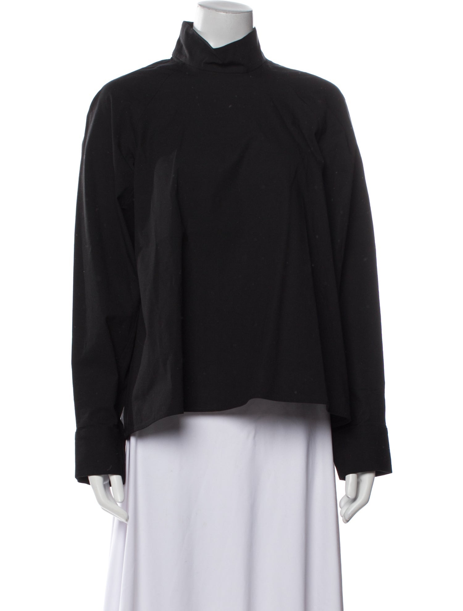 Studio Nicholson Mock Neck Long Sleeve Sweatshirt