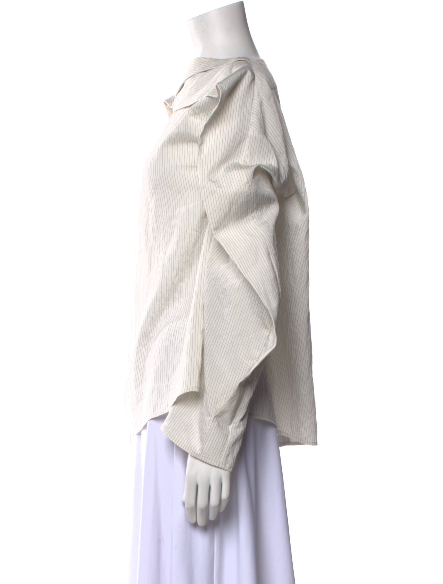 Studio Nicholson Cowl Neck Long Sleeve Blouse