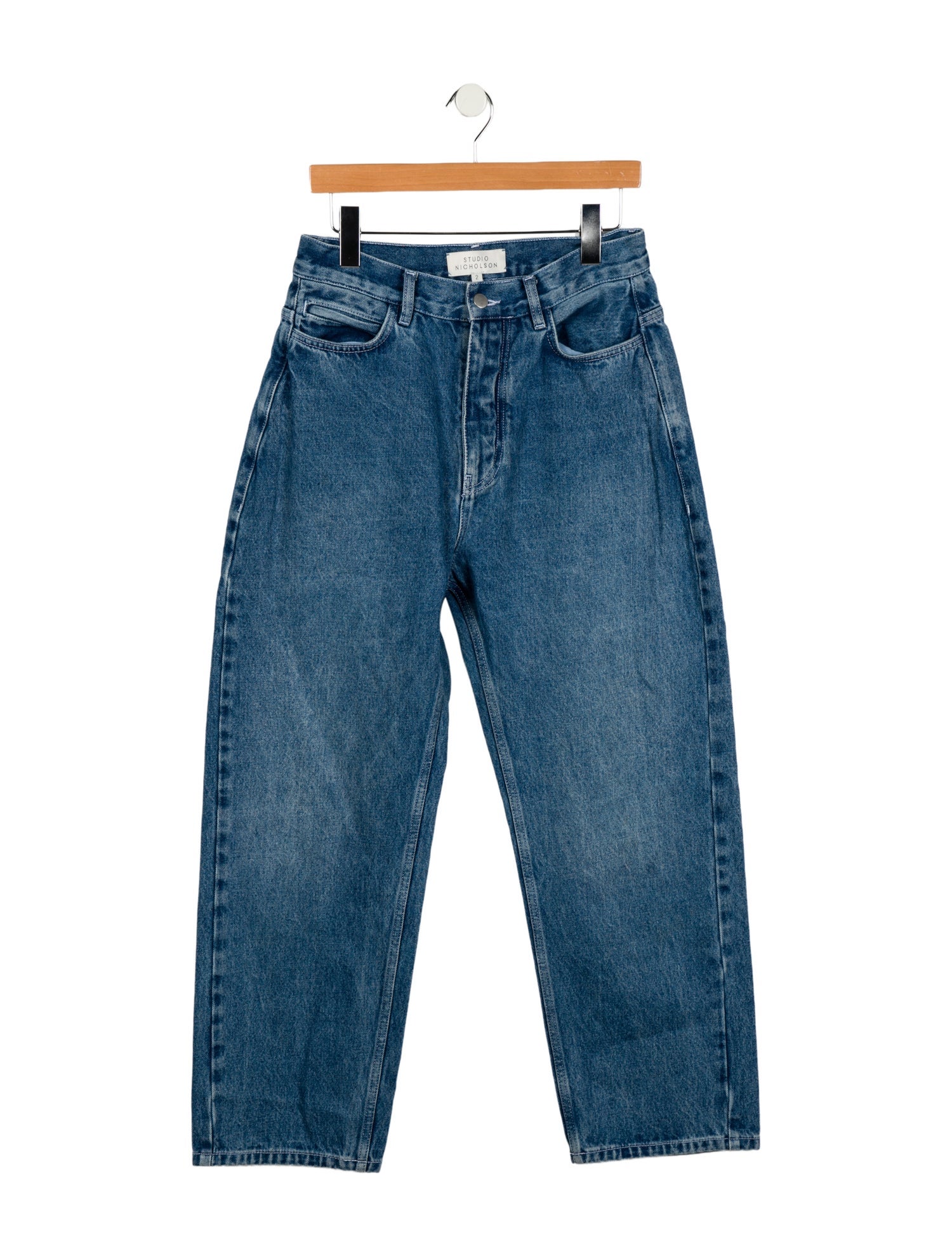 Studio Nicholson High-Rise Wide Leg Jeans