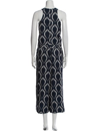 Studio Nicholson Printed Scoop Neck Jumpsuit