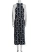 Studio Nicholson Printed Scoop Neck Jumpsuit