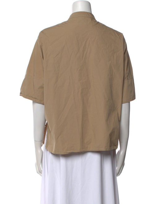 Studio Nicholson Three-Quarter Sleeve Button-Up Top