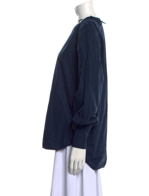 Studio Nicholson Crew Neck Three-Quarter Sleeve Blouse