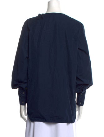 Studio Nicholson Crew Neck Three-Quarter Sleeve Blouse