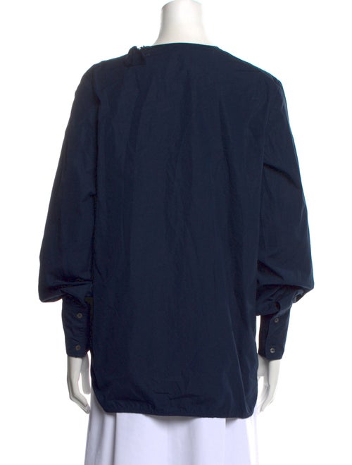 Studio Nicholson Crew Neck Three-Quarter Sleeve Blouse