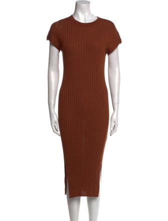 Studio Nicholson Crew Neck Midi Length Dress