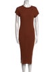 Studio Nicholson Crew Neck Midi Length Dress