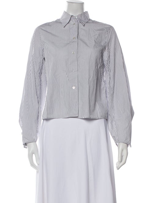 Studio Nicholson Striped Long Sleeve Button-Up Top