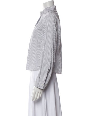 Studio Nicholson Striped Long Sleeve Button-Up Top