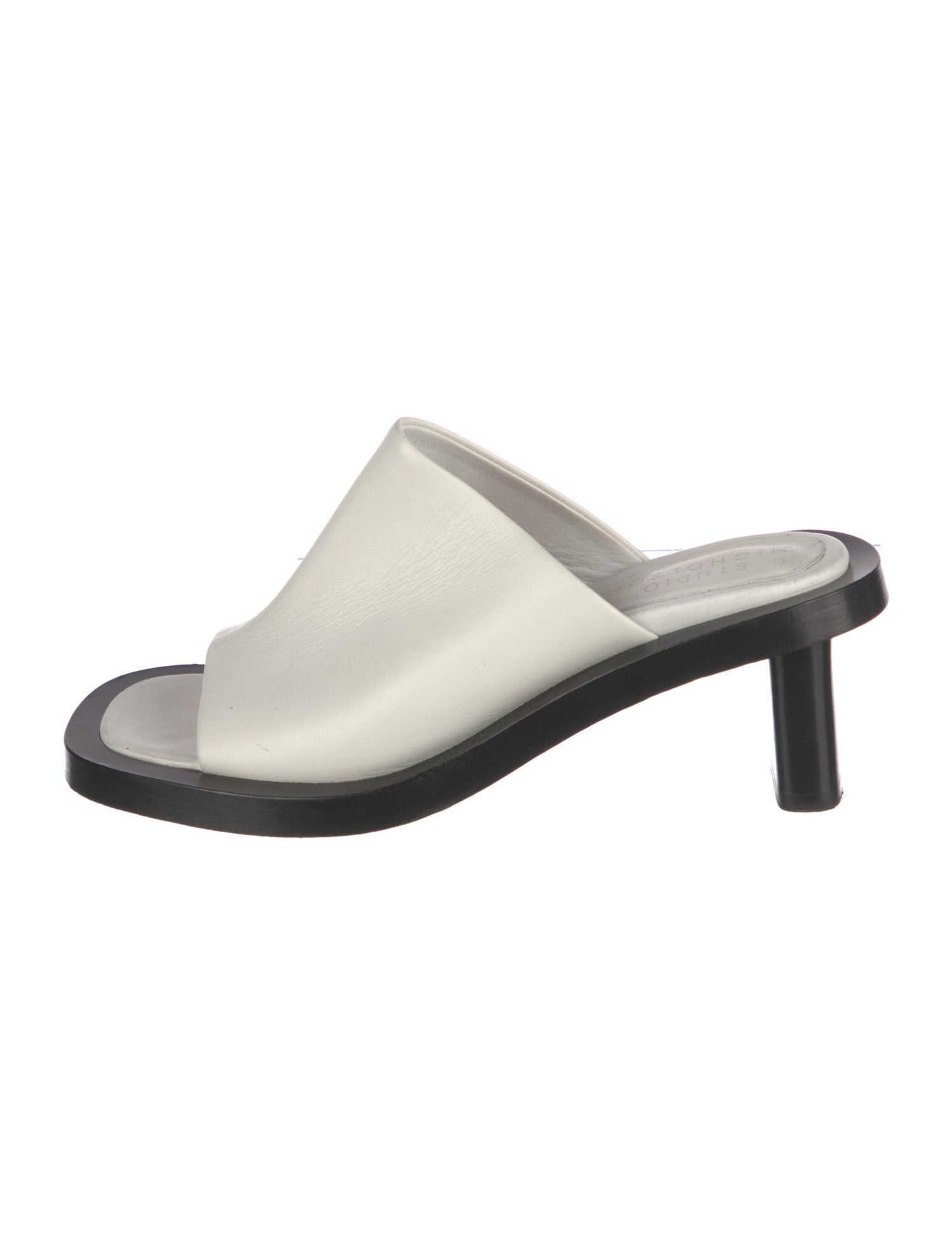 Studio Nicholson Leather Cutout Accent Slides
