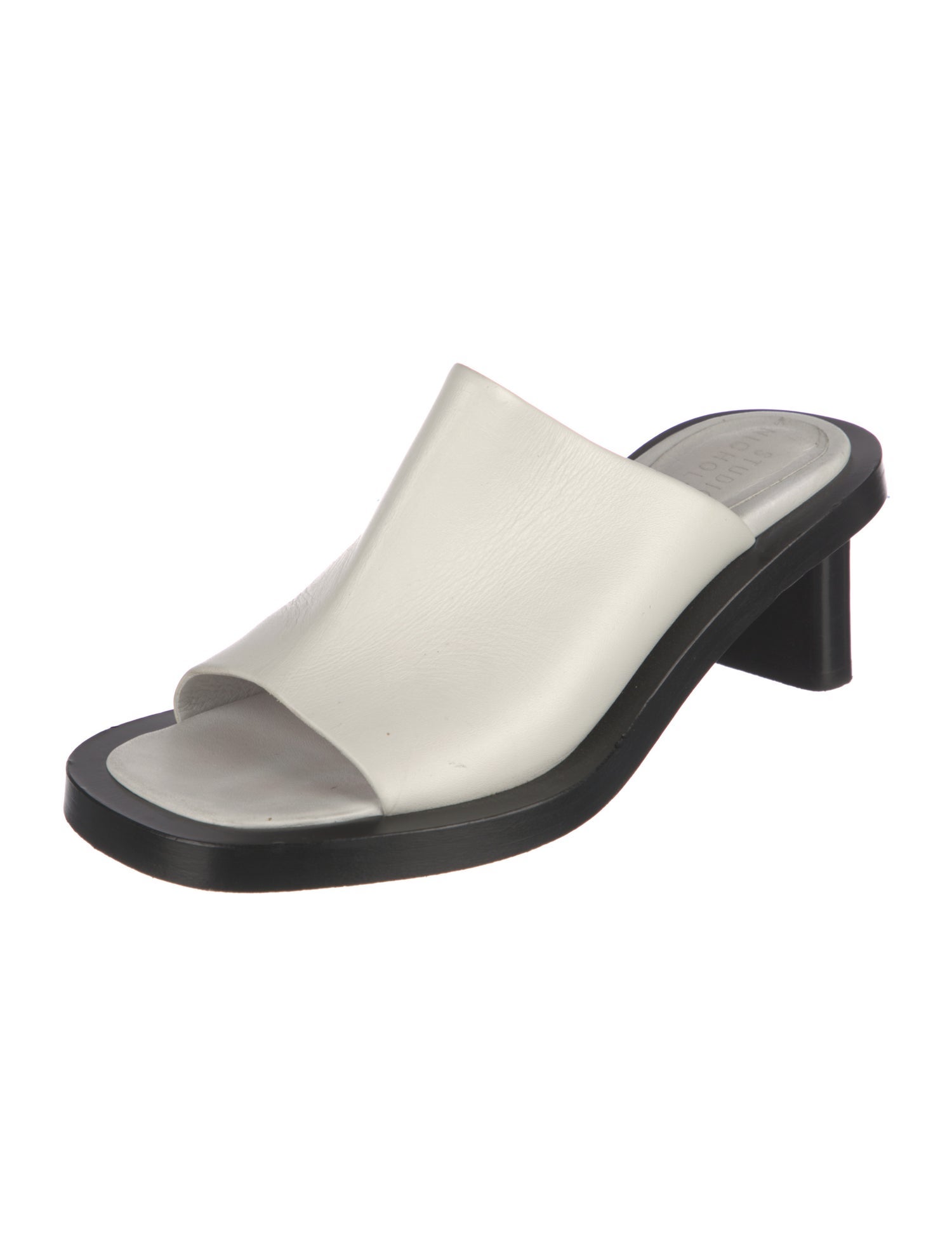 Studio Nicholson Leather Cutout Accent Slides
