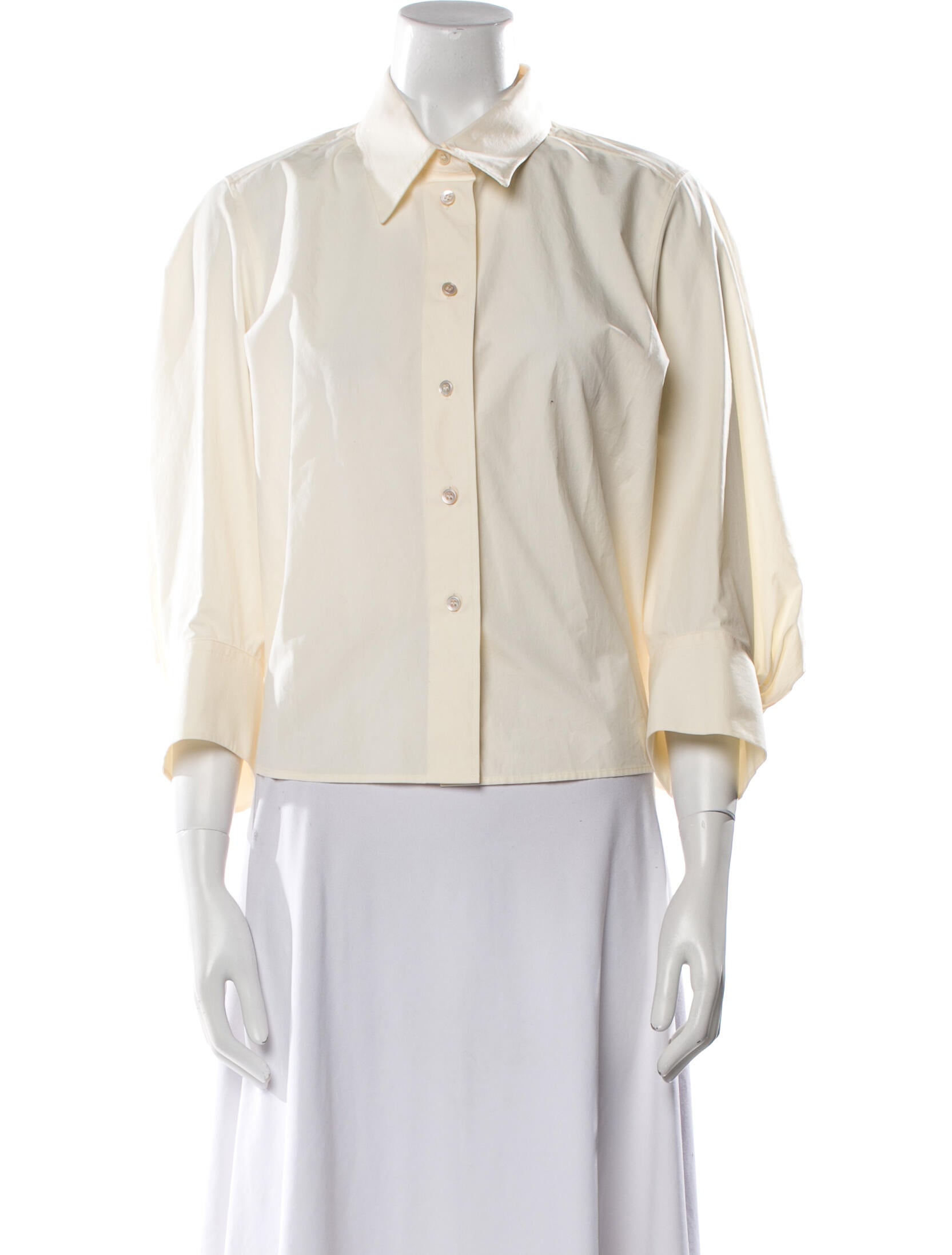 Studio Nicholson Three-Quarter Sleeve Button-Up Top w/ Tags