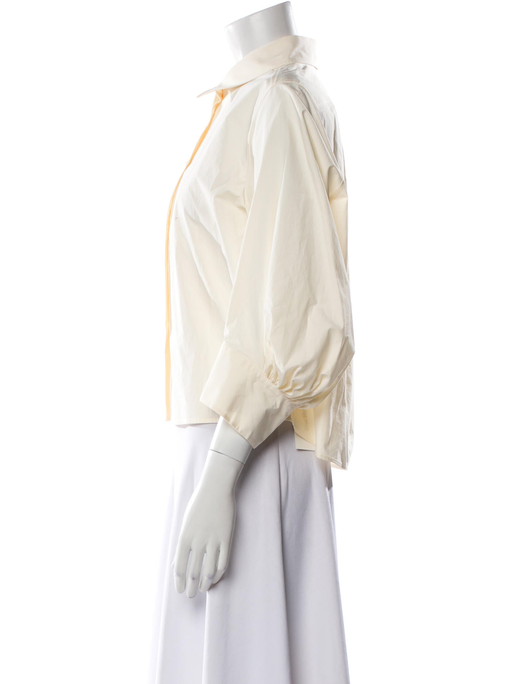 Studio Nicholson Three-Quarter Sleeve Button-Up Top w/ Tags