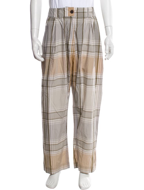 Studio Nicholson Plaid Print Pants