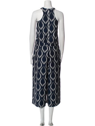 Studio Nicholson Printed Crew Neck Jumpsuit