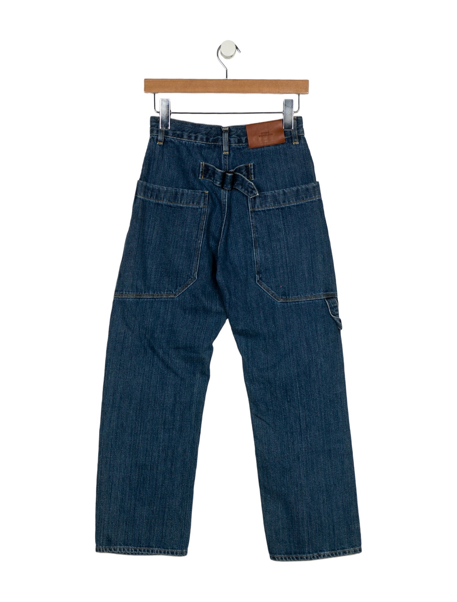 Studio Nicholson High-Rise Straight Leg Jeans