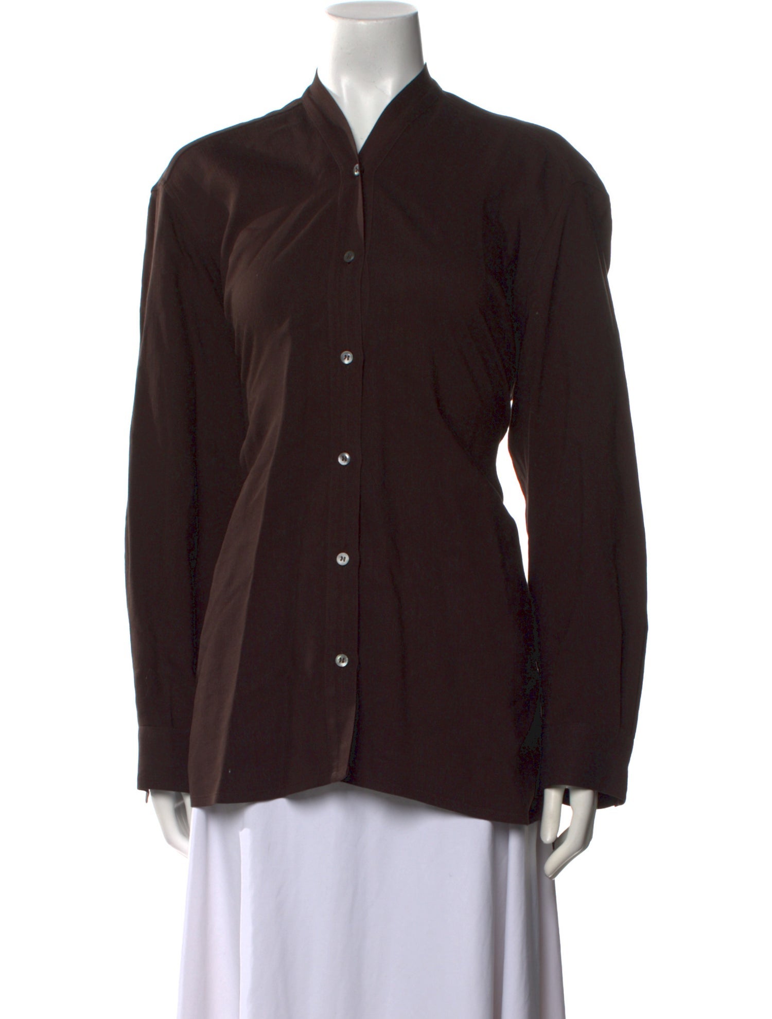 Studio Nicholson Long Sleeve Button-Up Top