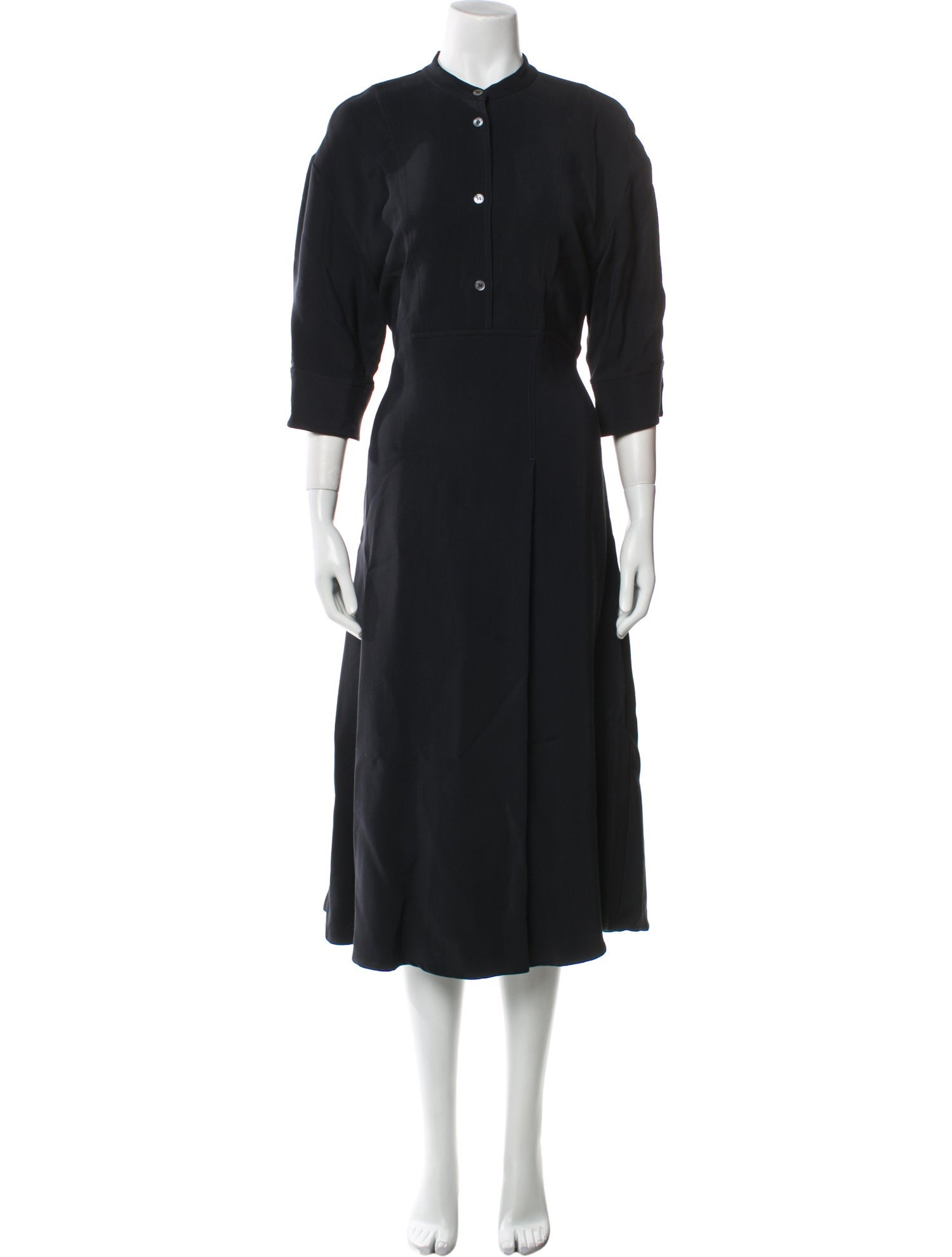 Studio Nicholson Mock Neck Midi Length Dress