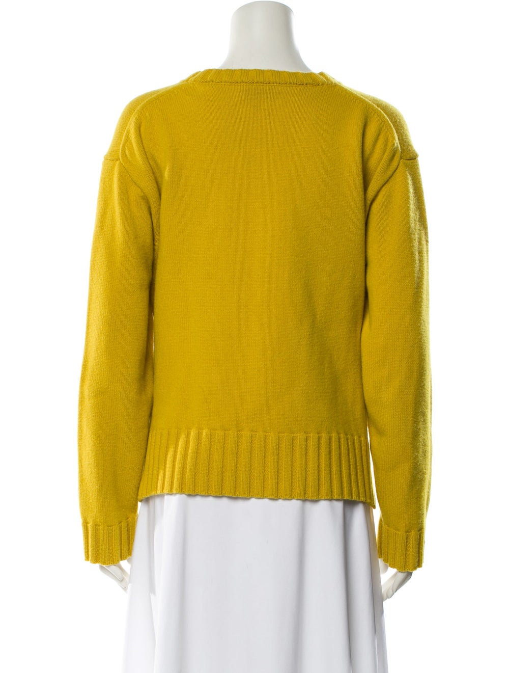 Studio Nicholson Lambswool Pullover Yellow Long S… - image 3