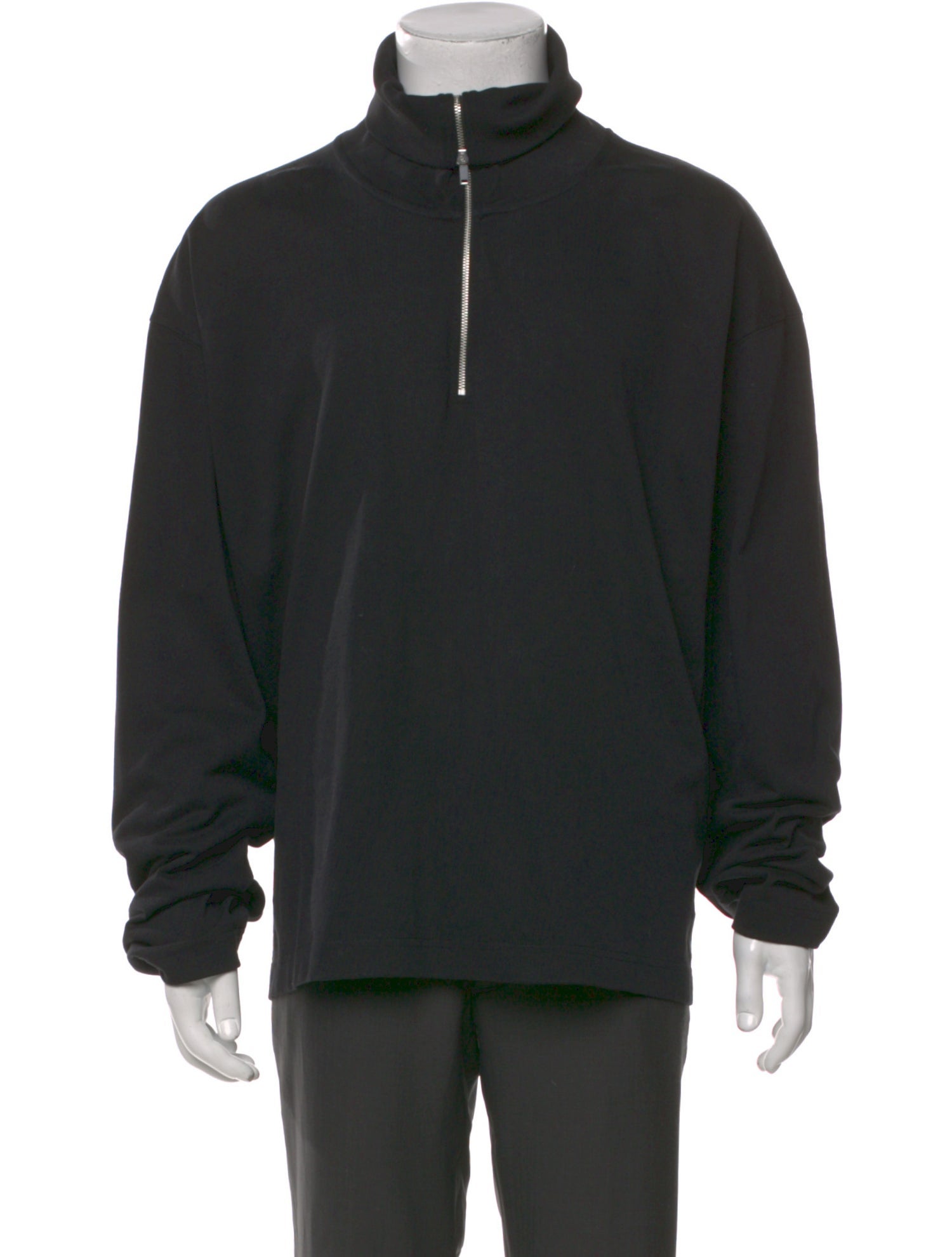 Studio Nicholson Mock Neck Long Sleeve Pullover