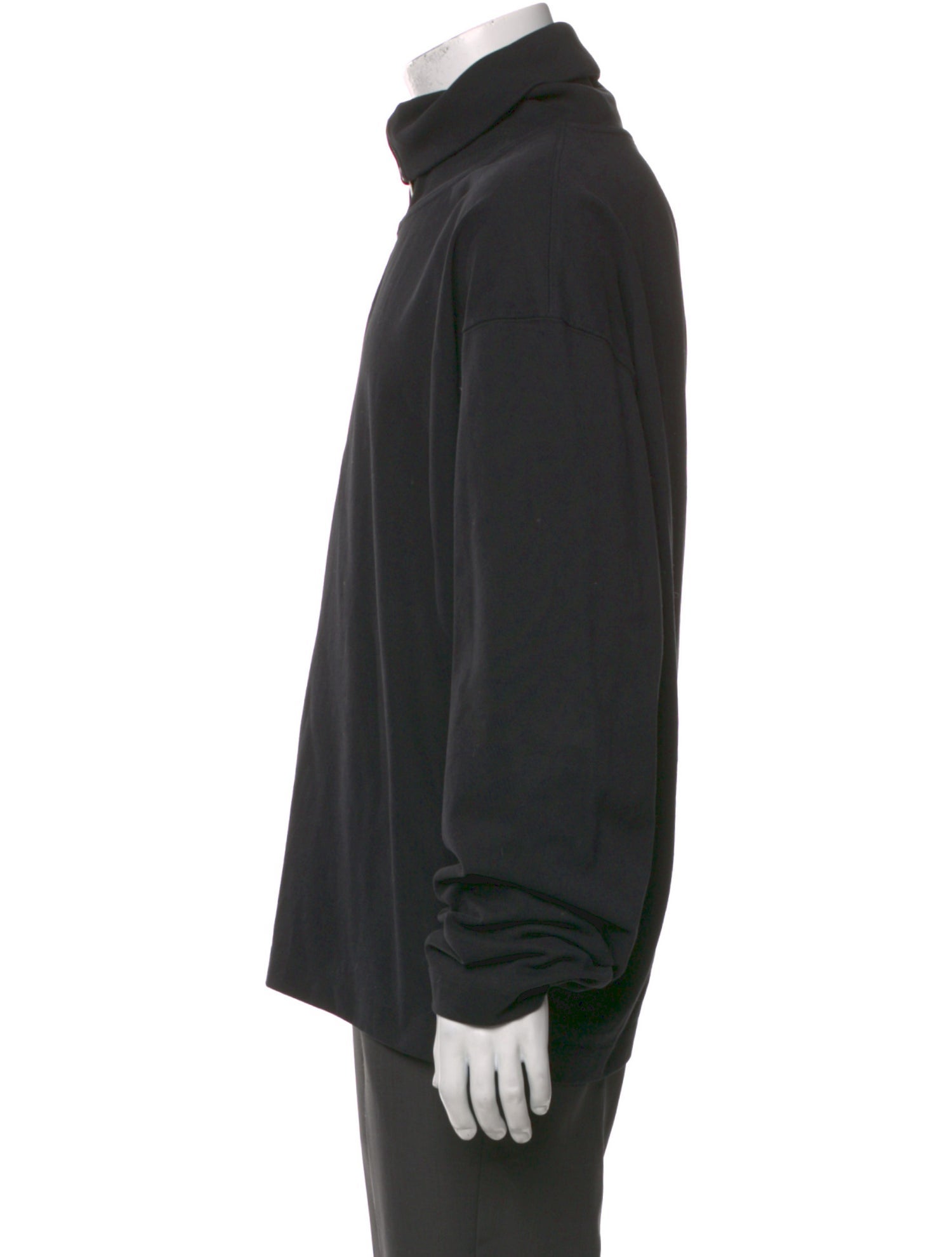 Studio Nicholson Mock Neck Long Sleeve Pullover